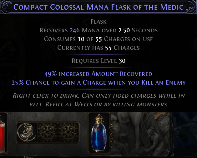 poe 2 mana flask